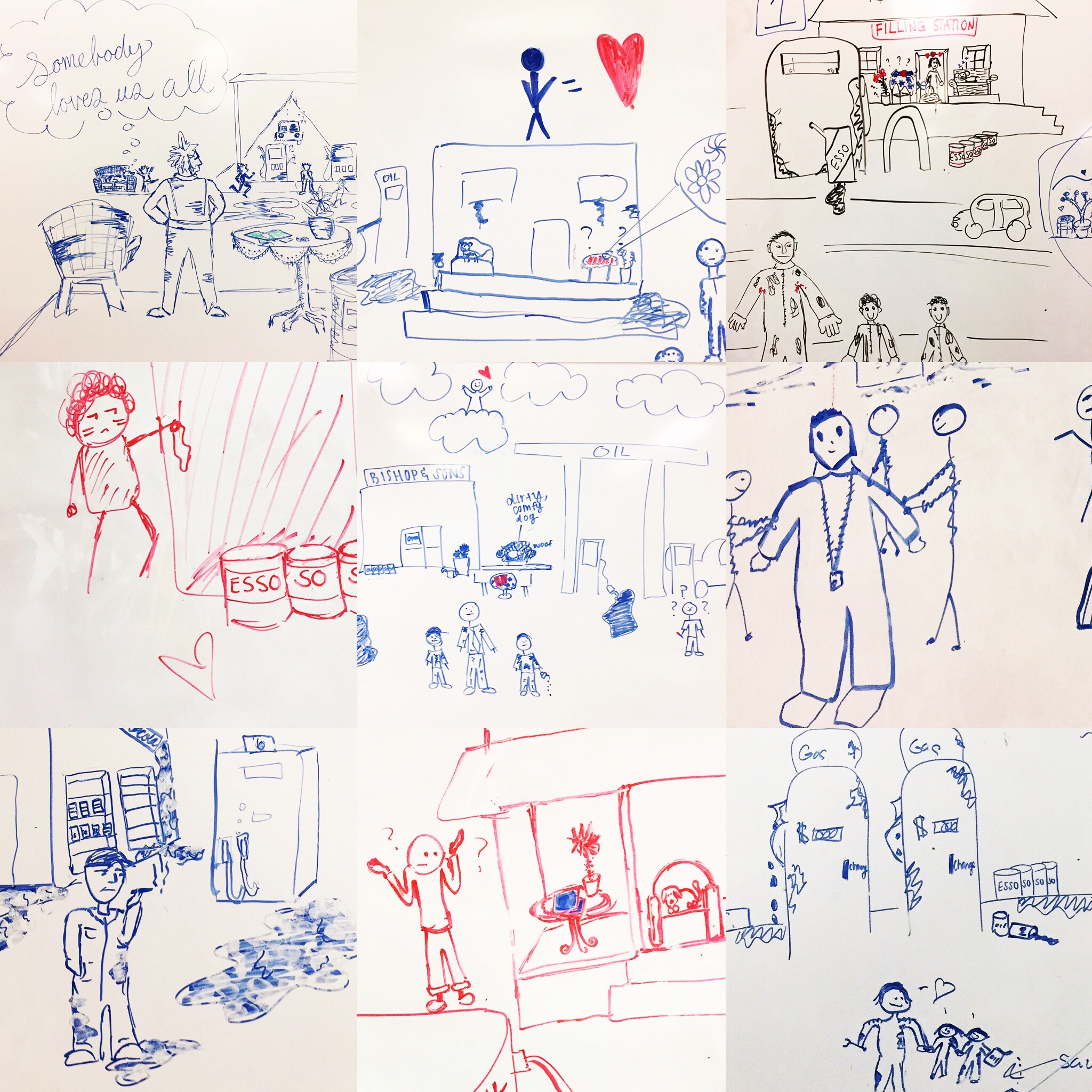 Filling Station drawings